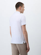 Polo Slim En Coton Blanc