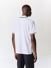 Polo Regular En Coton Blanc
