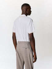 Polo Regular En Coton M Lang Blanc