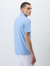 Polo Slim En Coton M Lang Bleu Ciel