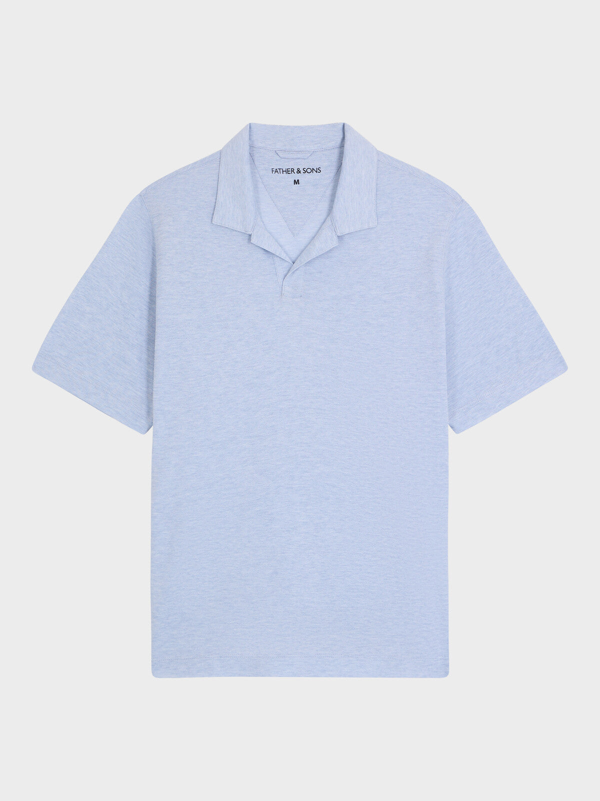 Polo Regular En Coton Bleu Ciel