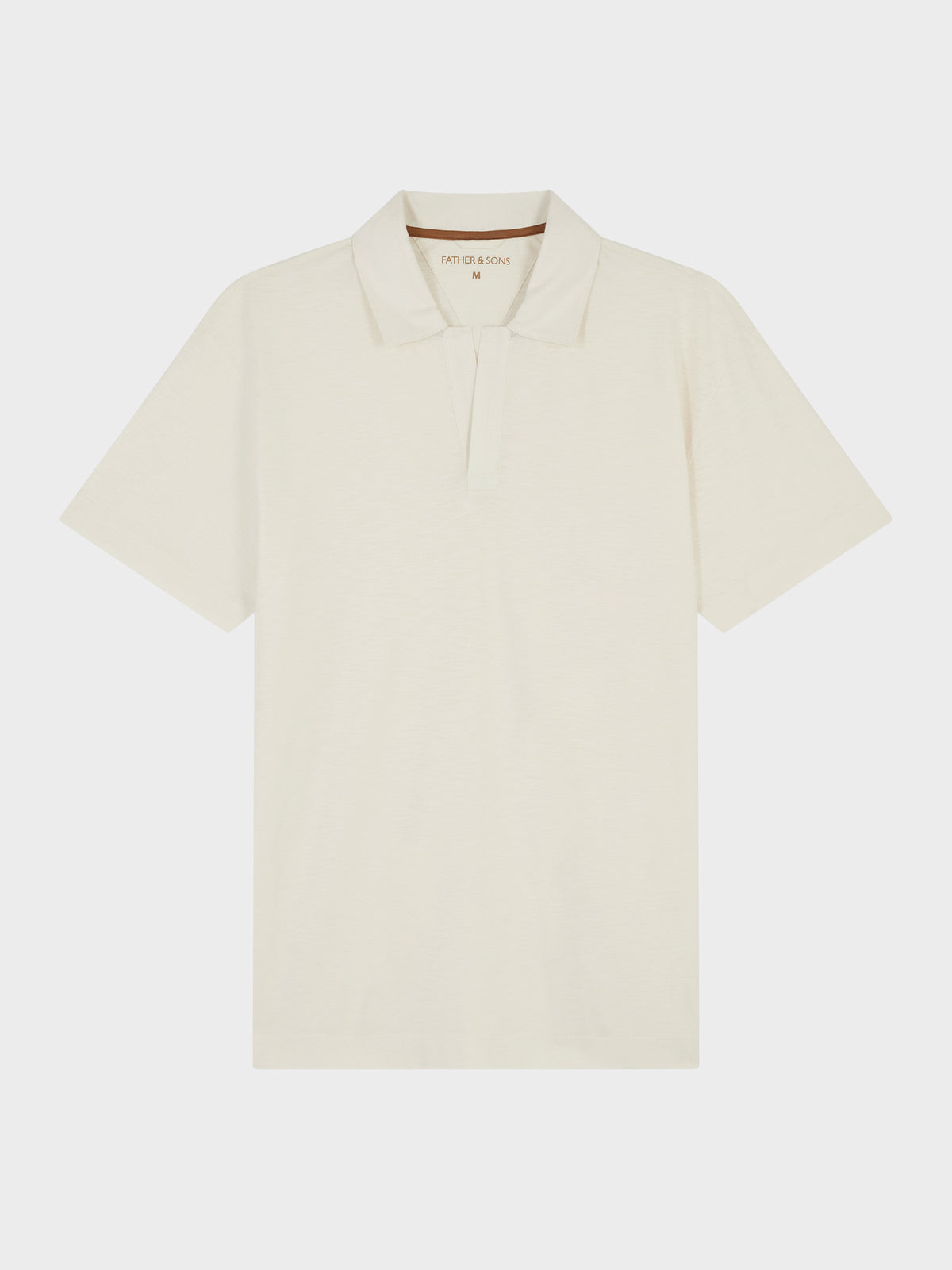 Polo Loose En Coton Cru