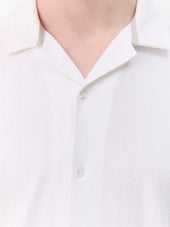 Chemise Manches Courtes Regular En Maille Crue