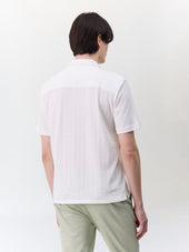 Chemise Manches Courtes Regular En Maille Crue