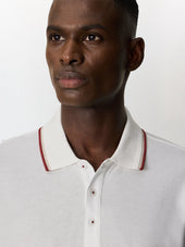 Polo Slim En Coton Cru