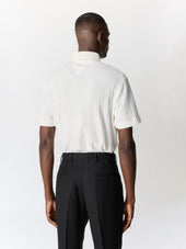 Polo Regular En Coton Cru