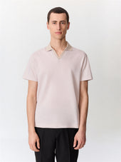 Polo regular en coton beige clair