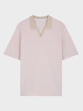 Polo Regular En Coton Beige Clair