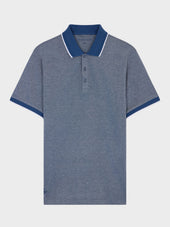 Polo Slim En Coton Bleu Jeans