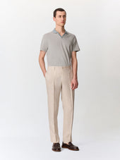 Polo Regular En Coton Kaki