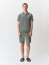Polo Slim En Jersey Ponge Kaki