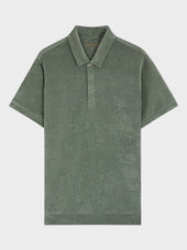 Polo Slim En Jersey Ponge Kaki
