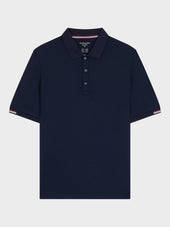 Polo Slim En Coton M Lang Bleu Marine