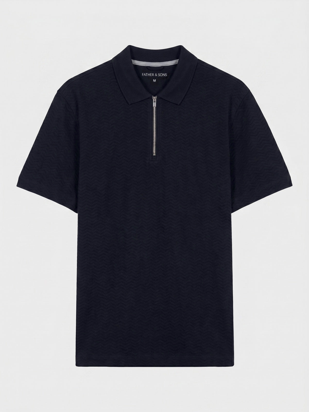 Polo Loose En Coton Bleu Marine