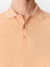 Polo Slim En Coton P Che