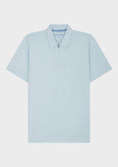 Polo Slim En Coton Bleu Ciel