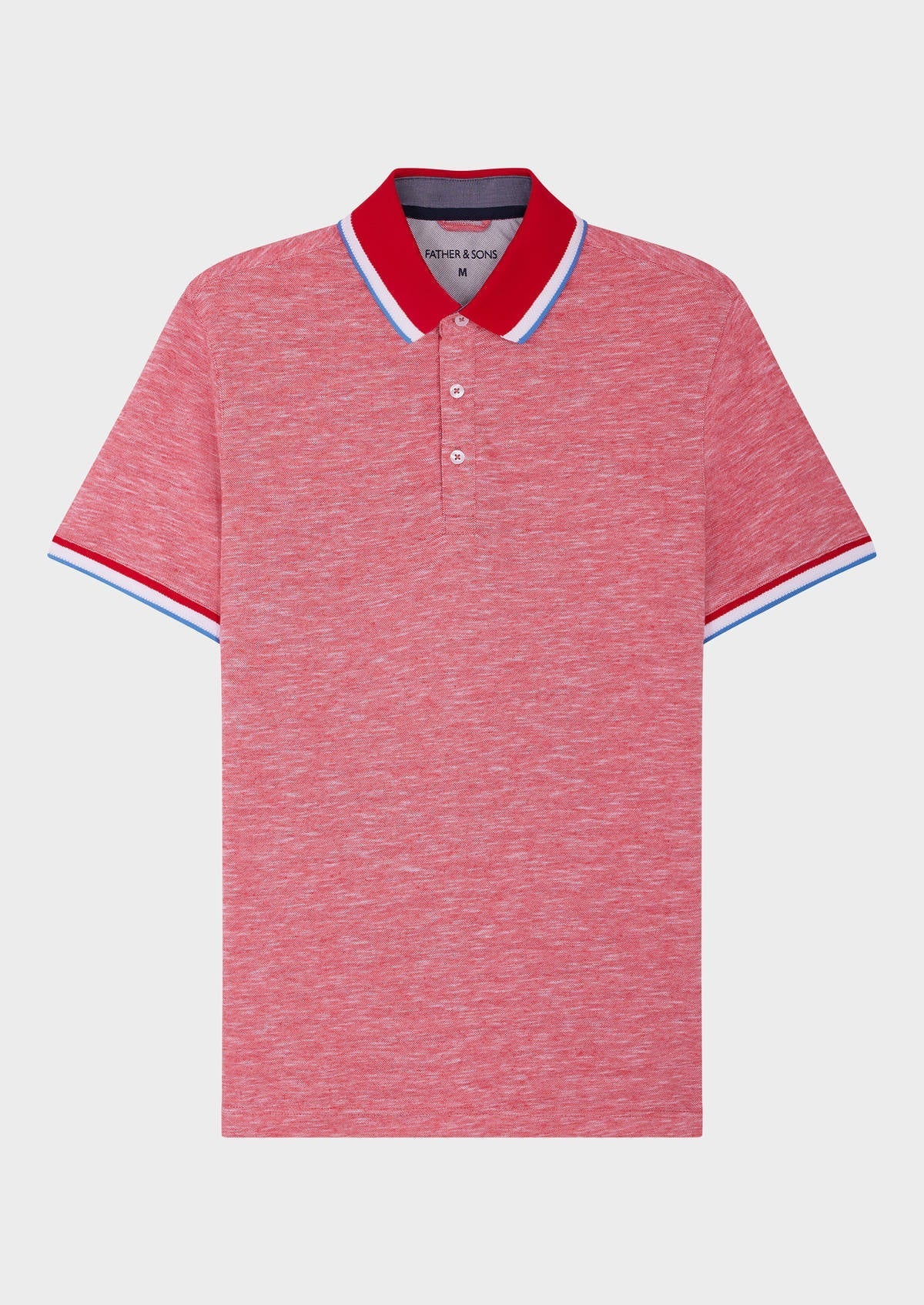 Polo Manches Courtes Slim En Coton Et Lin Unis Rouges