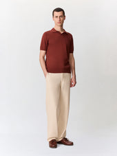 Polo Slim En Maille Coton Et Soie