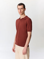 Polo Slim En Maille Coton Et Soie