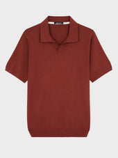 Polo Slim En Maille Coton Et Soie