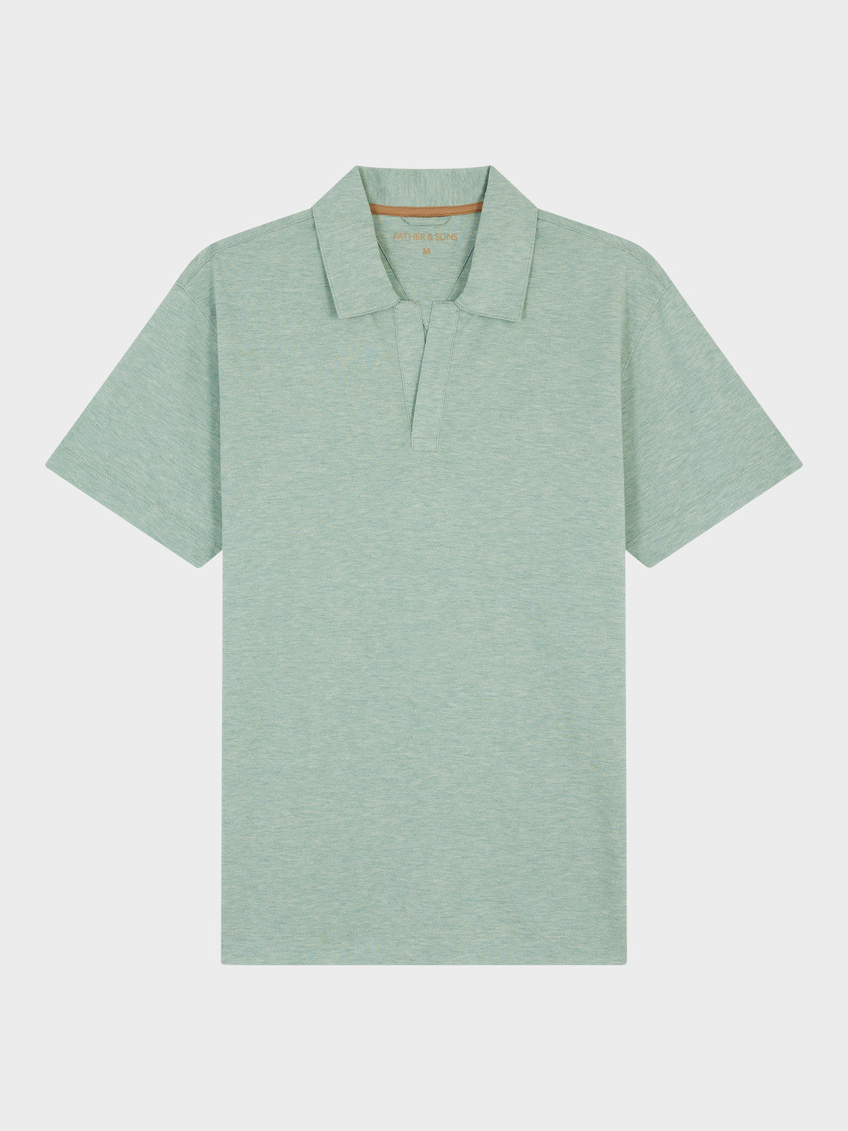 Polo Loose En Coton Vert D Eau
