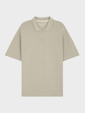 Polo Slim En Coton Vert D Eau