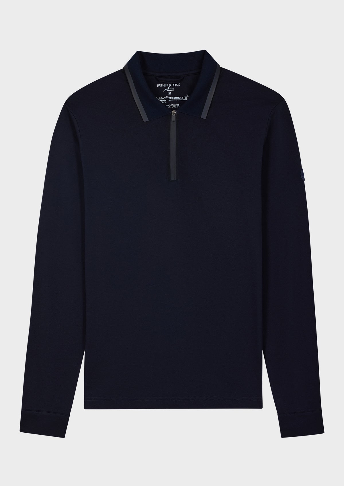 Polo Perspicace En Coton M Lang Uni Bleu Marine