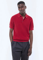 Cotton and cashmere polo