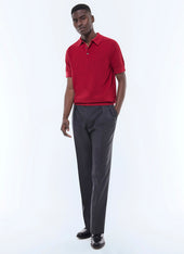 Cotton and cashmere polo