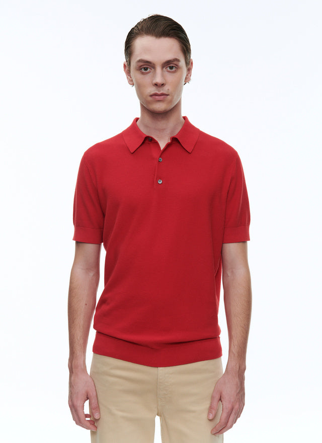 Cotton And Cashmere Polo Sweater