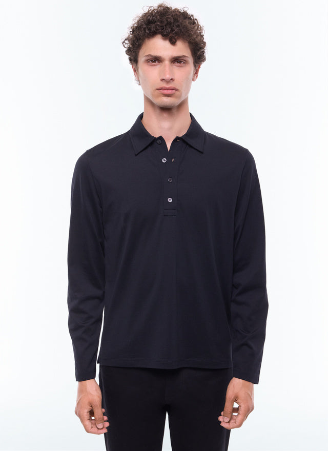Polo Shirt In Mercerized Cotton Jersey