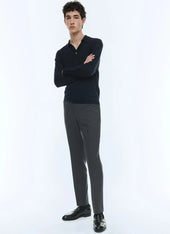 Merino Wool Polo Sweater