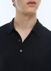 Merino Wool Polo Sweater