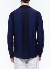 Striped Cotton Jersey Polo Shirt