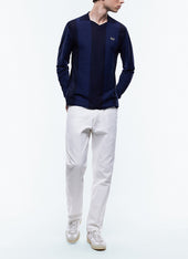 Striped Cotton Jersey Polo Shirt