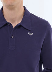 Organic cotton piqué polo sweater