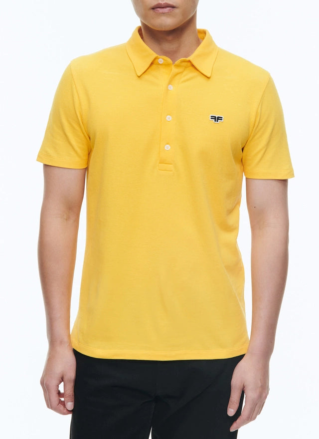 Organic cotton piqué polo sweater