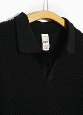 Polo Short Sleeve Spot Knit Shirt