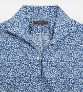 Polo Bleu Fleurs