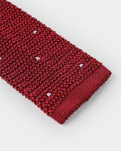 Porpora Spot Knitted Silk Tie