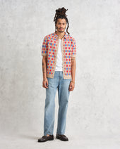 Porto Multicolour Splash Crochet Shirt