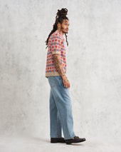 Porto Multicolour Splash Crochet Shirt