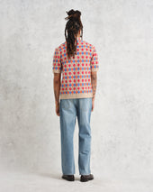 Porto Multicolour Splash Crochet Shirt