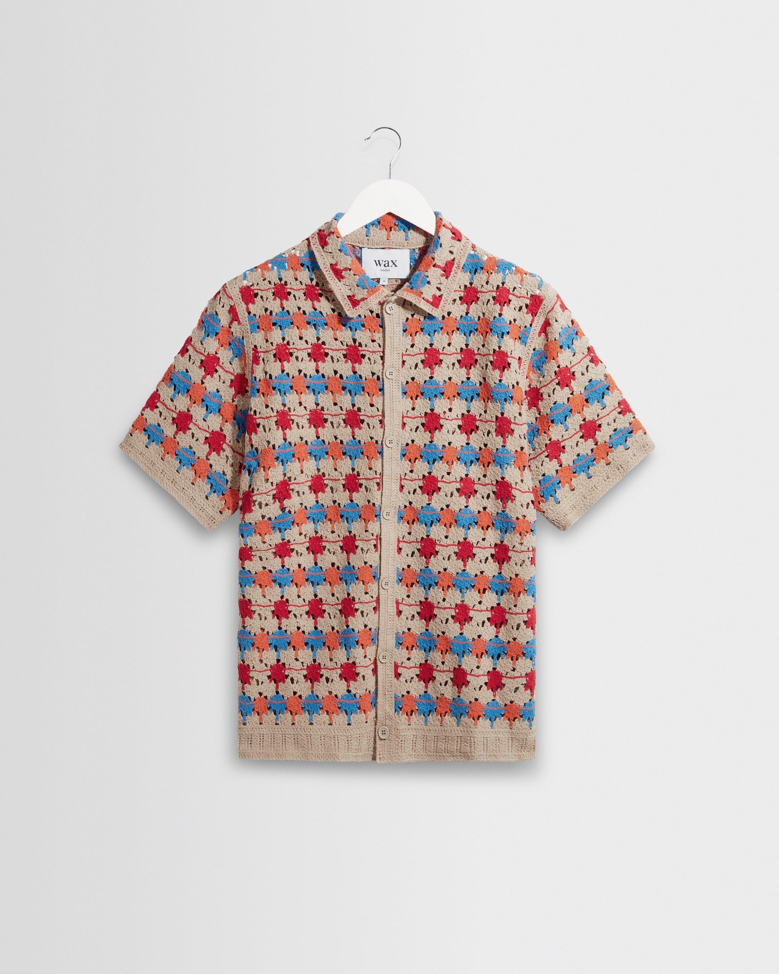 Porto Multicolour Splash Crochet Shirt