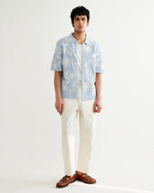 Porto Pale Doodle Crochet Knitted Shirt