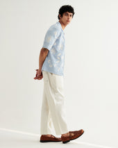 Porto Pale Doodle Crochet Knitted Shirt