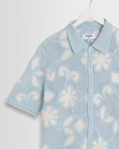 Porto Pale Doodle Crochet Knitted Shirt