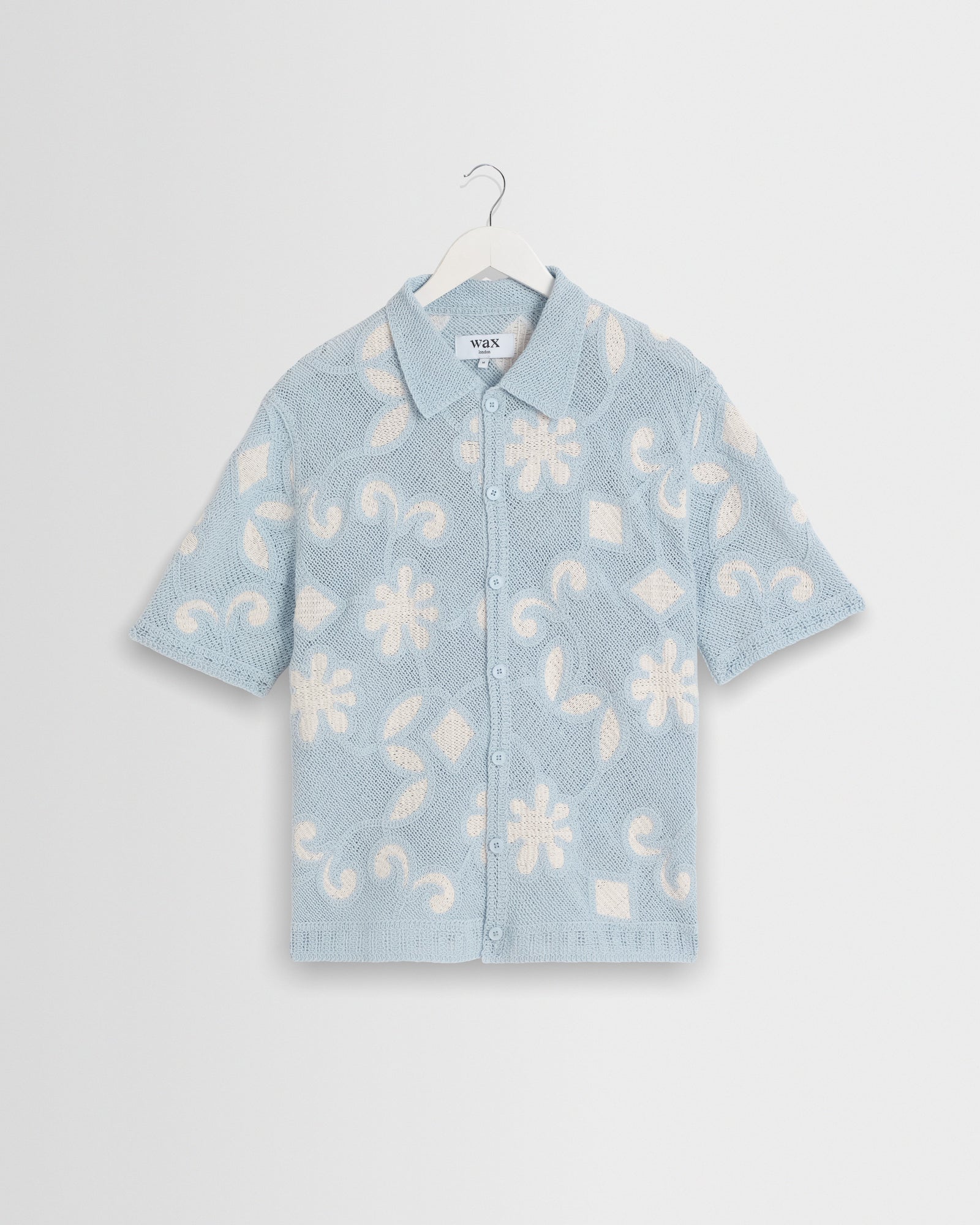 Porto Pale Doodle Crochet Knitted Shirt