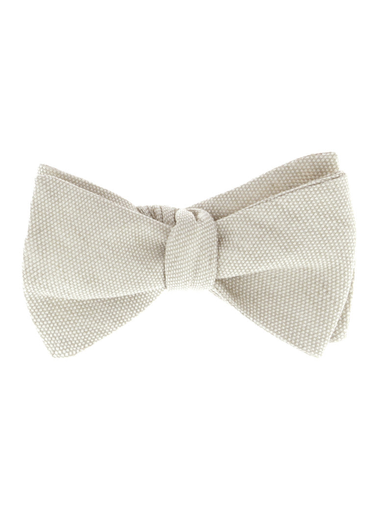 Verone Beige Pre Tied Bow Tie