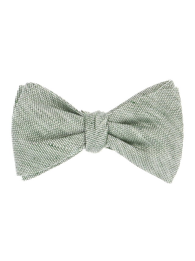 Olive green pre-tied bow tie Verone
